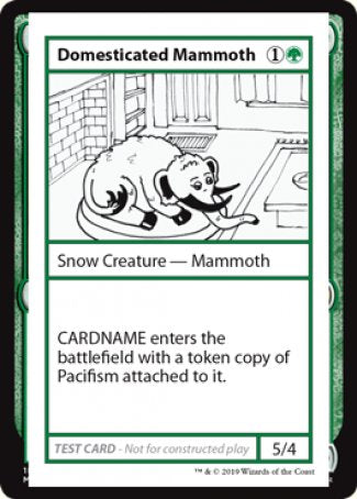 Domesticated Mammoth (2021 Edition) [Mystery Booster Playtest Cards] | Dumpster Cat Games