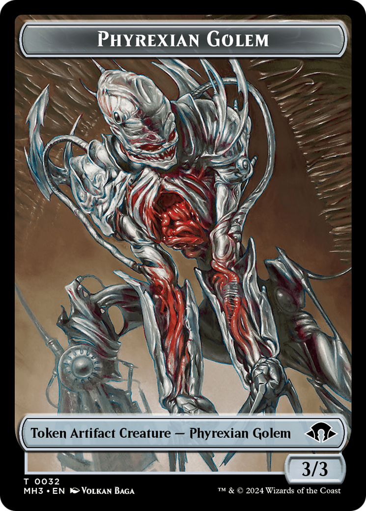 Phyrexian Golem Token [Modern Horizons 3 Tokens] | Dumpster Cat Games