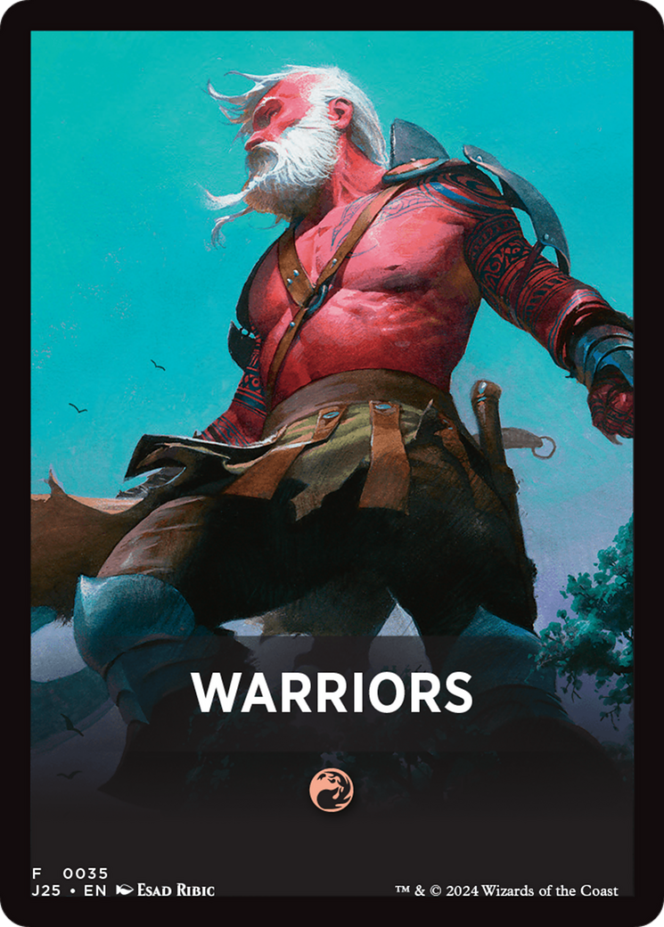 Warriors Theme Card [Foundations Jumpstart Front Cards] | Dumpster Cat Games