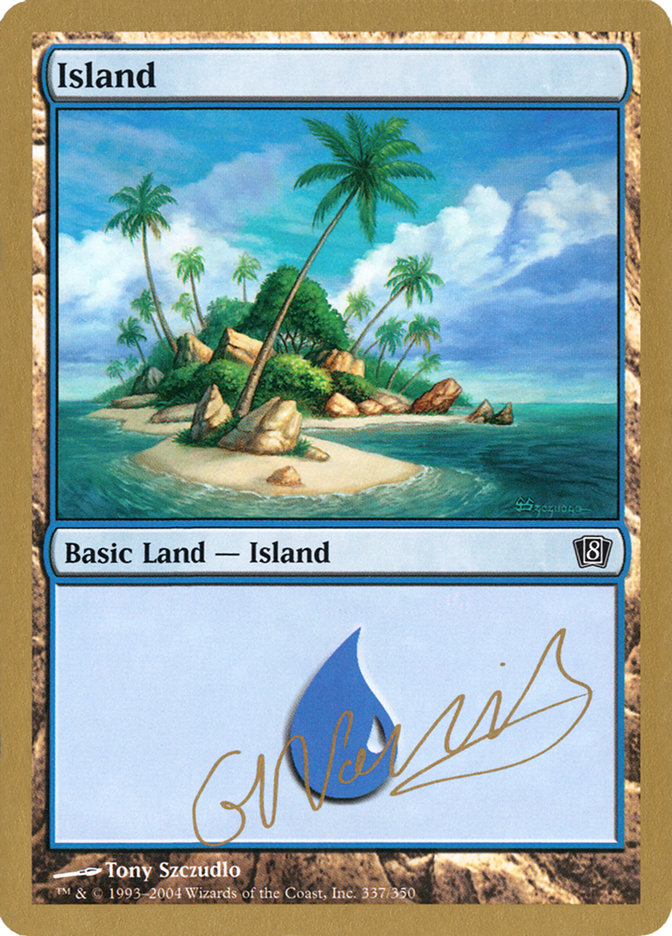 Island (gn337) (Gabriel Nassif) [World Championship Decks 2004] | Dumpster Cat Games