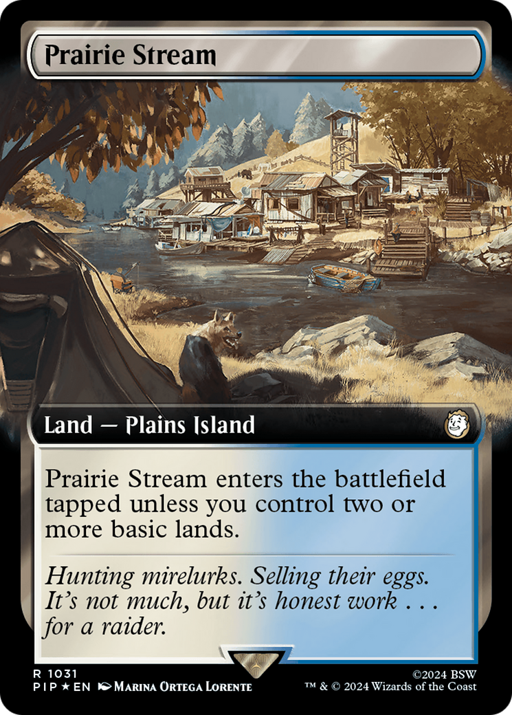 Prairie Stream (Extended Art) (Surge Foil) [Fallout] | Dumpster Cat Games