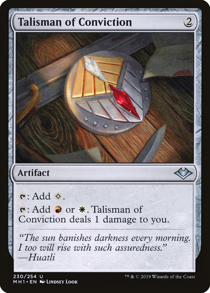 Talisman of Conviction [Modern Horizons] | Dumpster Cat Games