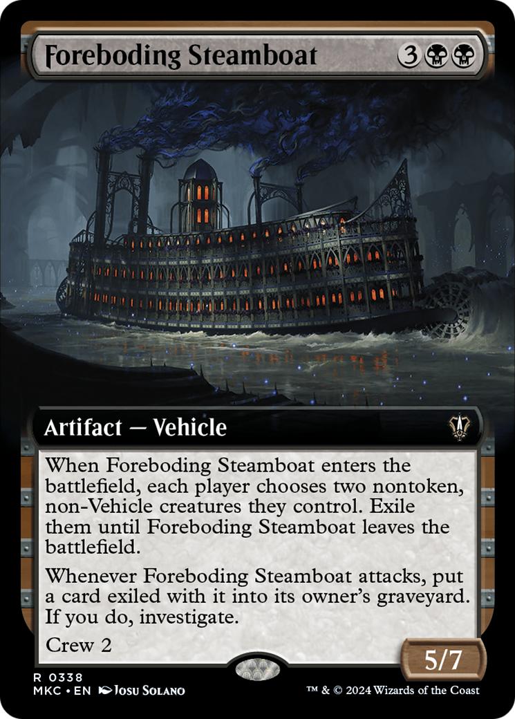 Foreboding Steamboat (Extended Art) [Murders at Karlov Manor Commander] | Dumpster Cat Games