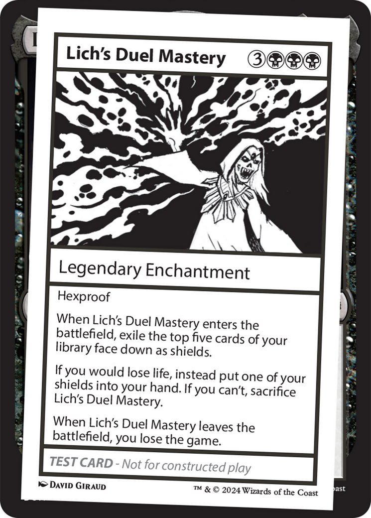 Lich's Duel Mastery [Mystery Booster 2 Playtest Cards] | Dumpster Cat Games