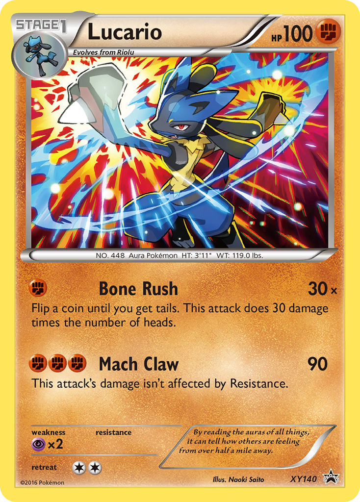 Lucario (XY140) [XY: Black Star Promos] | Dumpster Cat Games