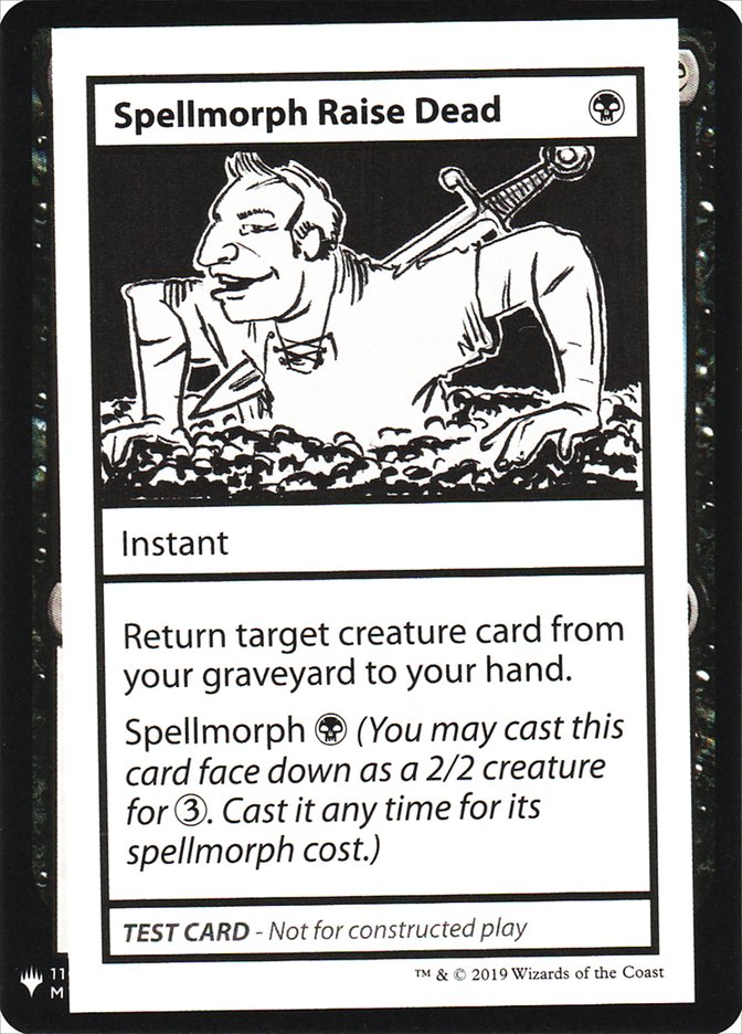 Spellmorph Raise Dead [Mystery Booster Playtest Cards] | Dumpster Cat Games