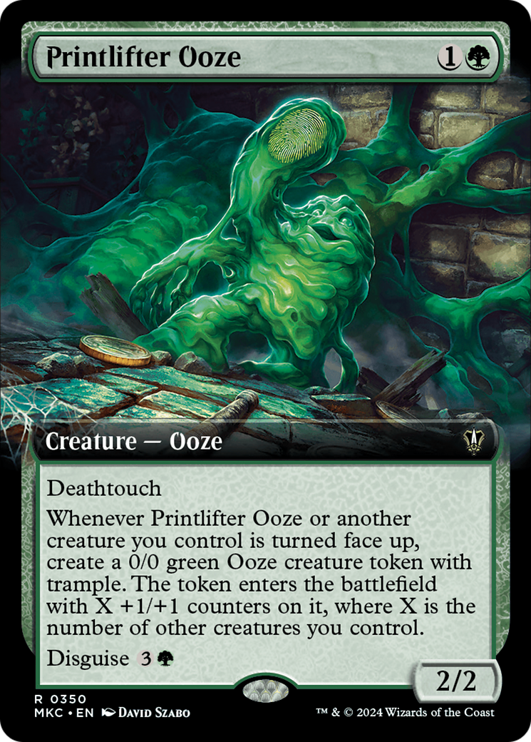 Printlifter Ooze (Extended Art) [Murders at Karlov Manor Commander] | Dumpster Cat Games