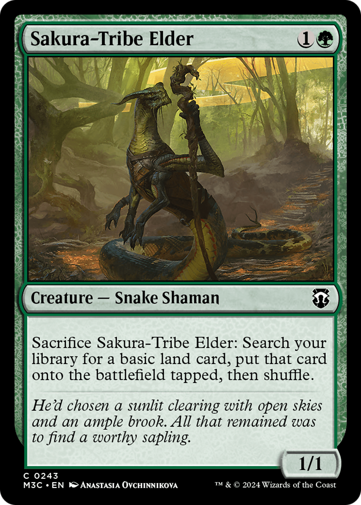 Sakura-Tribe Elder (Ripple Foil) [Modern Horizons 3 Commander] | Dumpster Cat Games