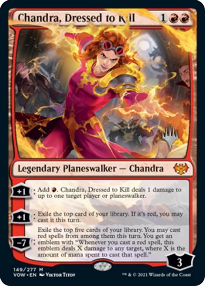 Chandra, Dressed to Kill (Promo Pack) [Innistrad: Crimson Vow Promos] | Dumpster Cat Games