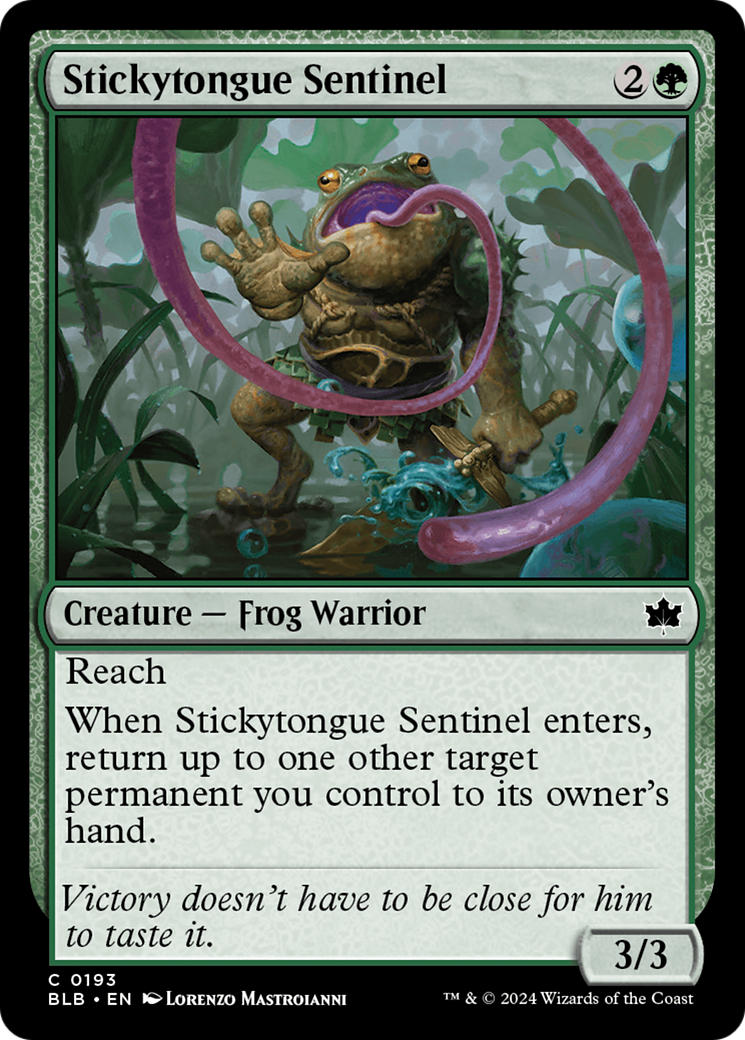 Stickytongue Sentinel [Bloomburrow] | Dumpster Cat Games