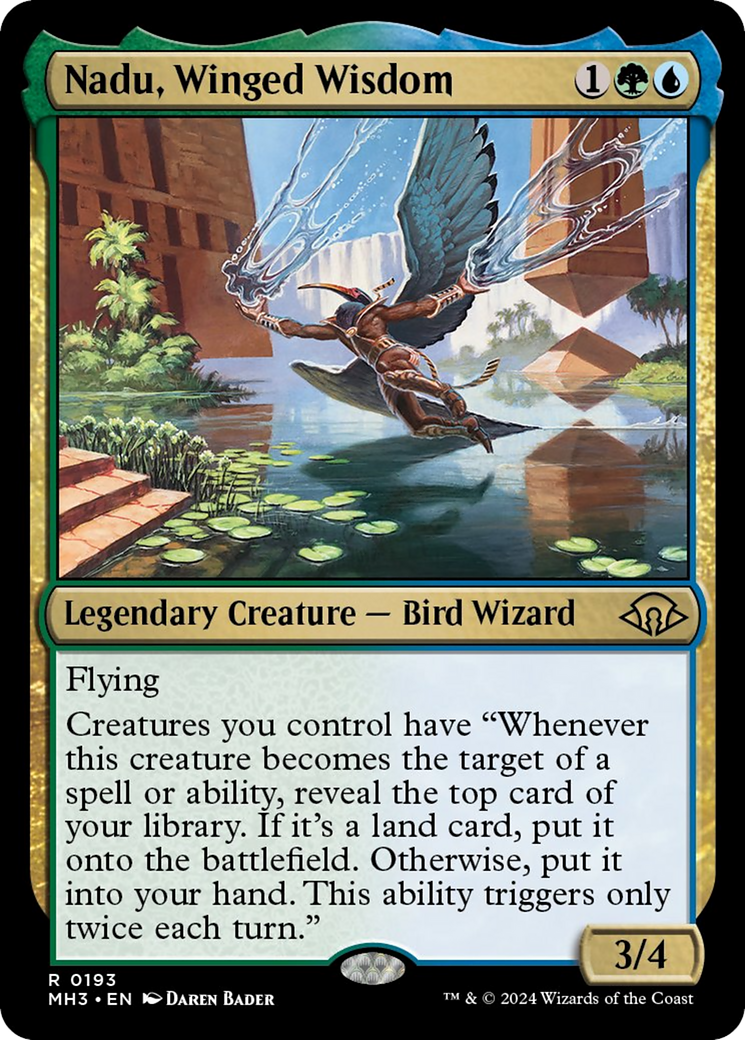 Nadu, Winged Wisdom [Modern Horizons 3] | Dumpster Cat Games