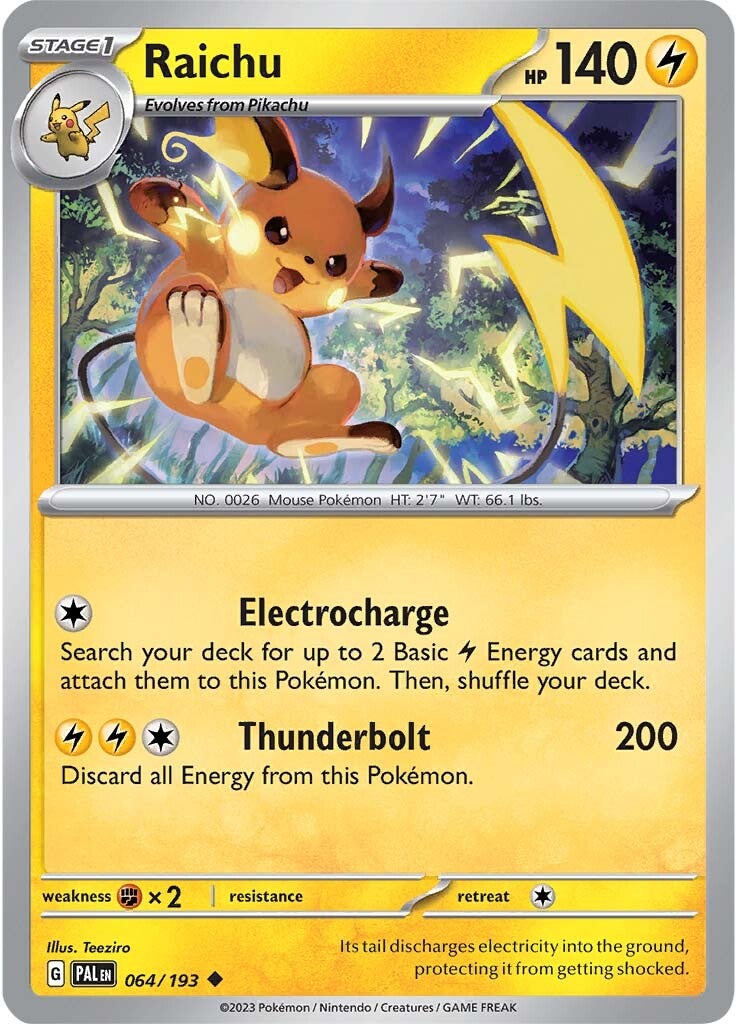 Raichu (064/193) [Scarlet & Violet: Paldea Evolved] | Dumpster Cat Games