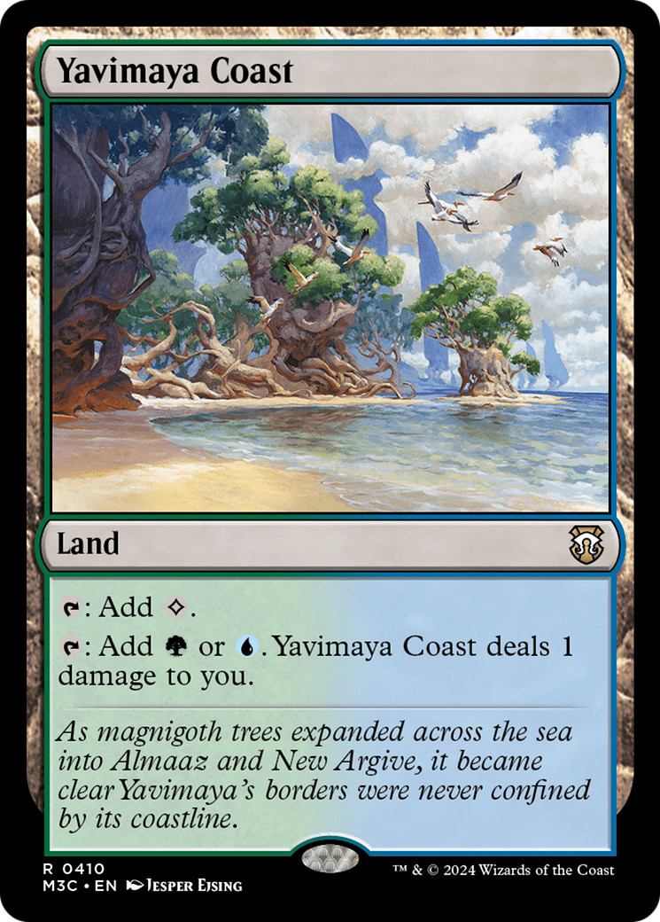 Yavimaya Coast (Ripple Foil) [Modern Horizons 3 Commander] | Dumpster Cat Games