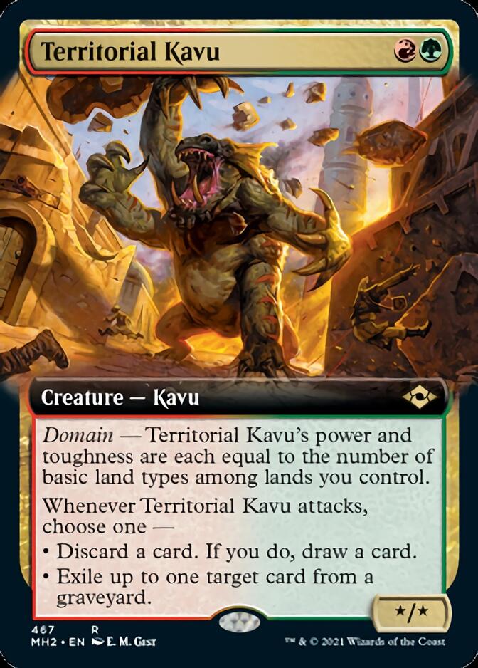 Territorial Kavu (Extended Art) [Modern Horizons 2] | Dumpster Cat Games