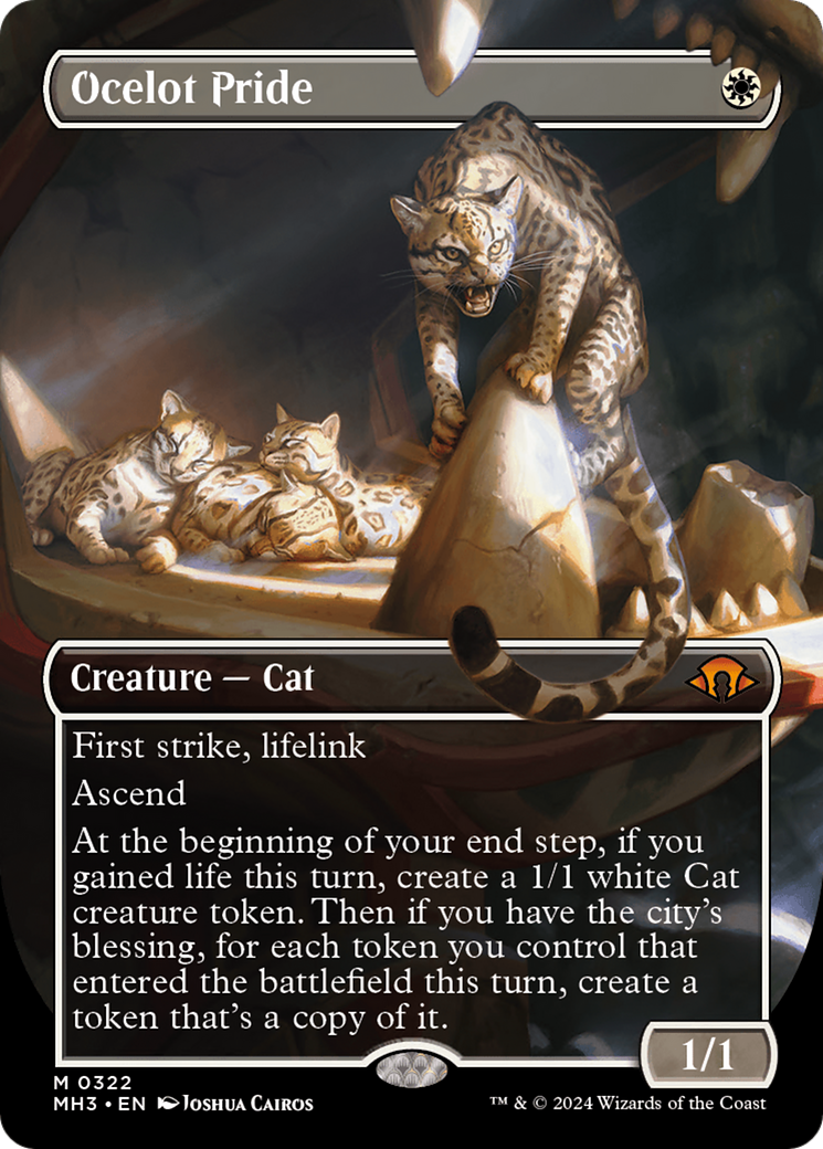 Ocelot Pride (Borderless) [Modern Horizons 3] | Dumpster Cat Games