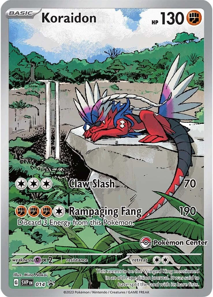 Koraidon (124/198) (Pokemon Center Exclusive) [Scarlet & Violet: Black Star Promos] | Dumpster Cat Games