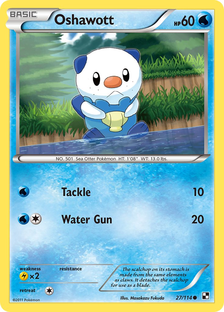 Oshawott (27/114) [Alternate Art Promos] | Dumpster Cat Games