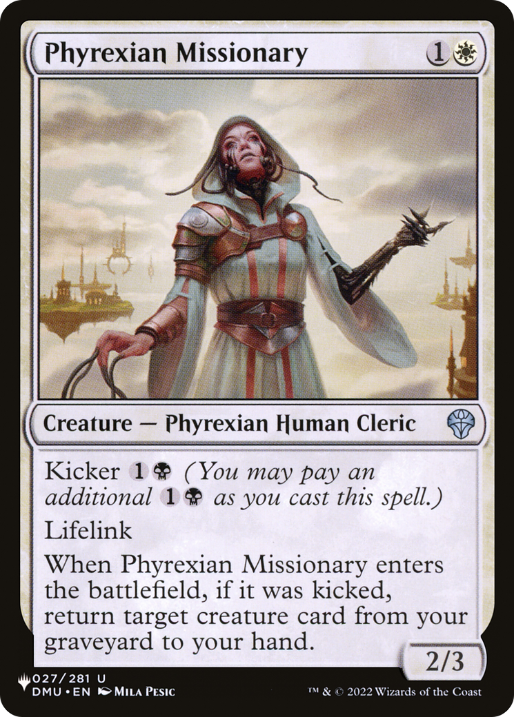 Phyrexian Missionary [The List] | Dumpster Cat Games