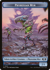 Phyrexian Myr // Phyrexian Hydra (11) Double-Sided Token [March of the Machine Tokens] | Dumpster Cat Games