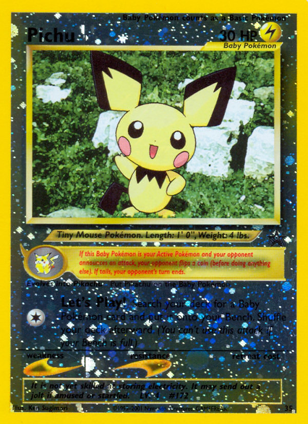 Pichu (35) [Wizards of the Coast: Black Star Promos] | Dumpster Cat Games