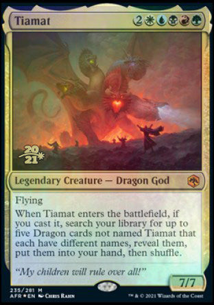 Tiamat [Dungeons & Dragons: Adventures in the Forgotten Realms Prerelease Promos] | Dumpster Cat Games