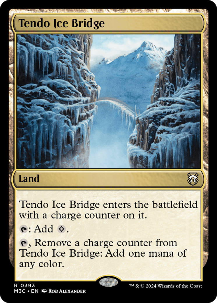 Tendo Ice Bridge (Ripple Foil) [Modern Horizons 3 Commander] | Dumpster Cat Games