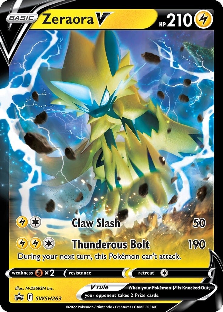 Zeraora V (SWSH263) [Sword & Shield: Black Star Promos] | Dumpster Cat Games