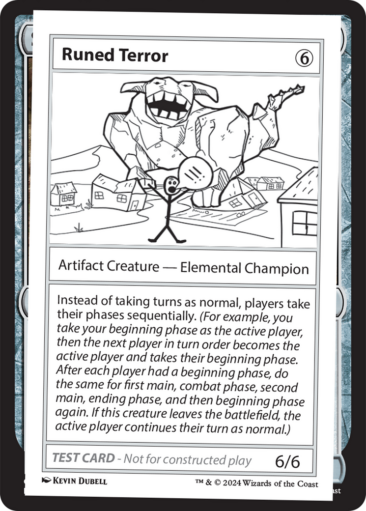 Runed Terror [Mystery Booster 2 Playtest Cards] | Dumpster Cat Games