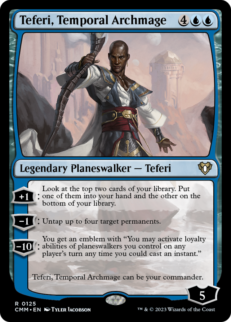 Teferi, Temporal Archmage [Commander Masters] | Dumpster Cat Games