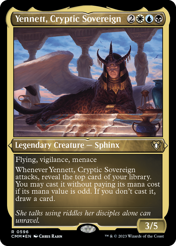 Yennett, Cryptic Sovereign (Foil Etched) [Commander Masters] | Dumpster Cat Games