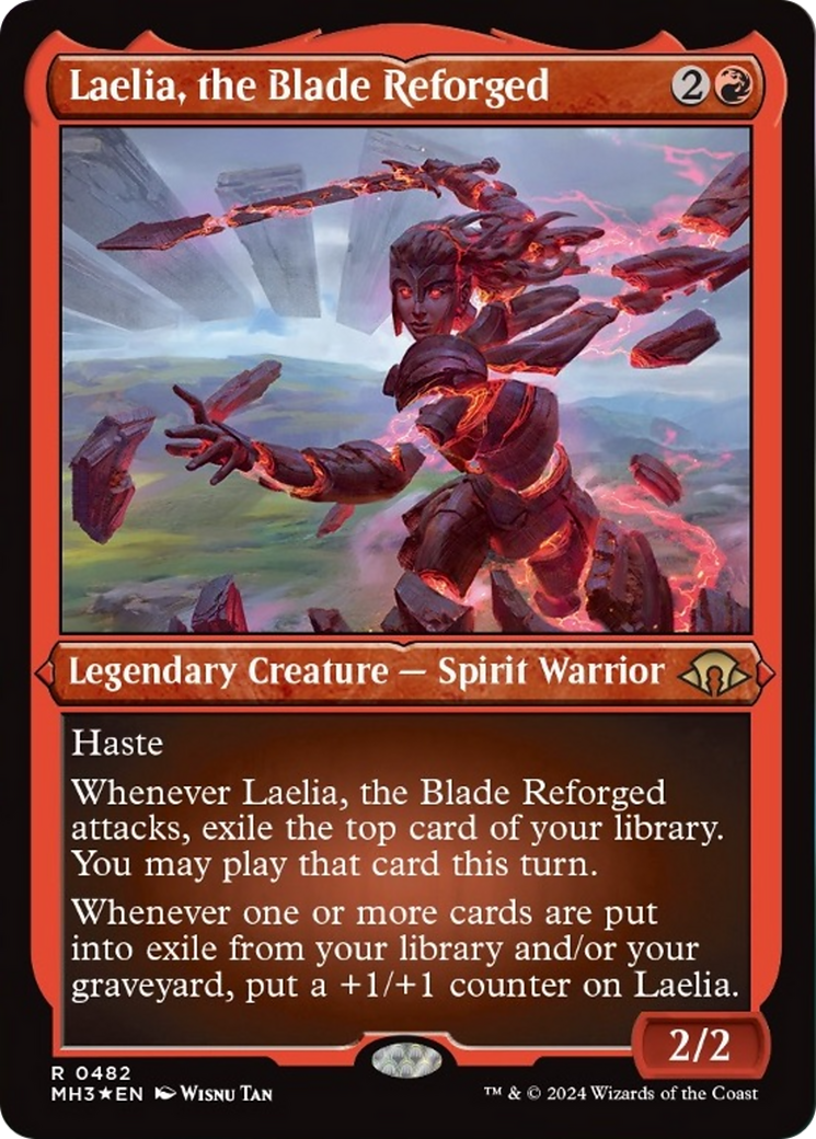 Laelia, the Blade Reforged (Foil Etched) [Modern Horizons 3] | Dumpster Cat Games