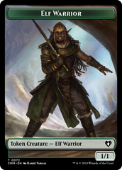 Elf Warrior // Cleric Double-Sided Token [Commander Masters Tokens] | Dumpster Cat Games