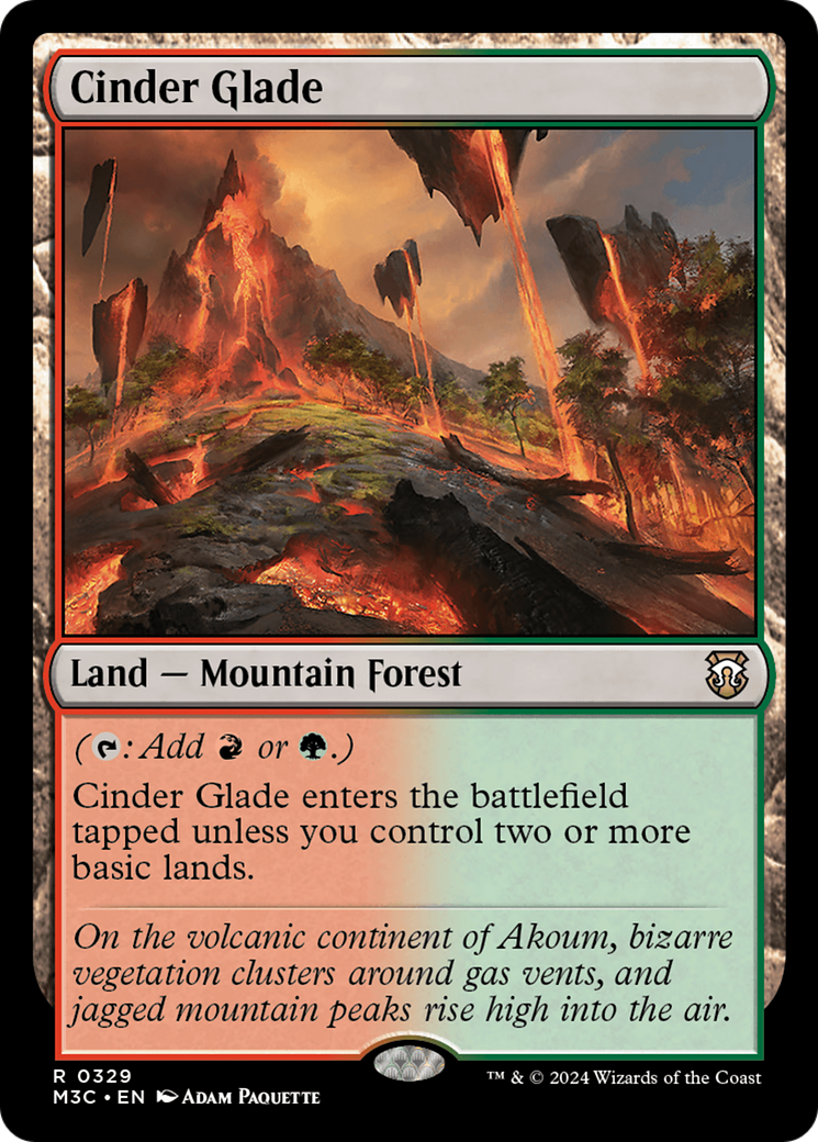 Cinder Glade [Modern Horizons 3 Commander] | Dumpster Cat Games