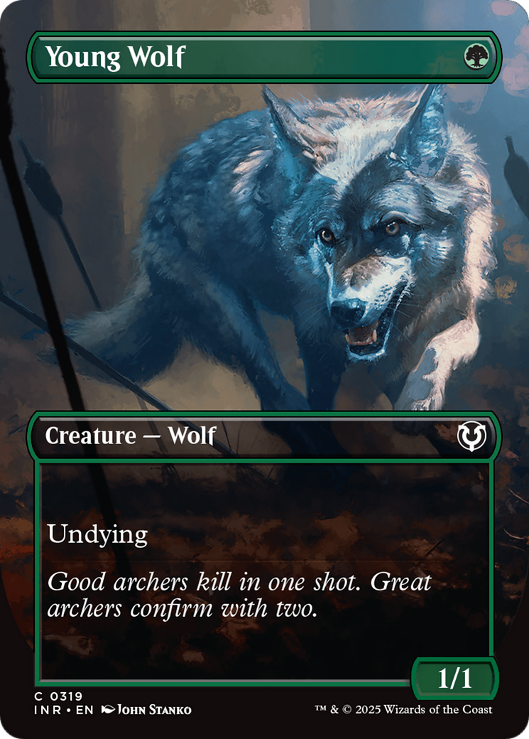 Young Wolf (Borderless) [Innistrad Remastered] | Dumpster Cat Games