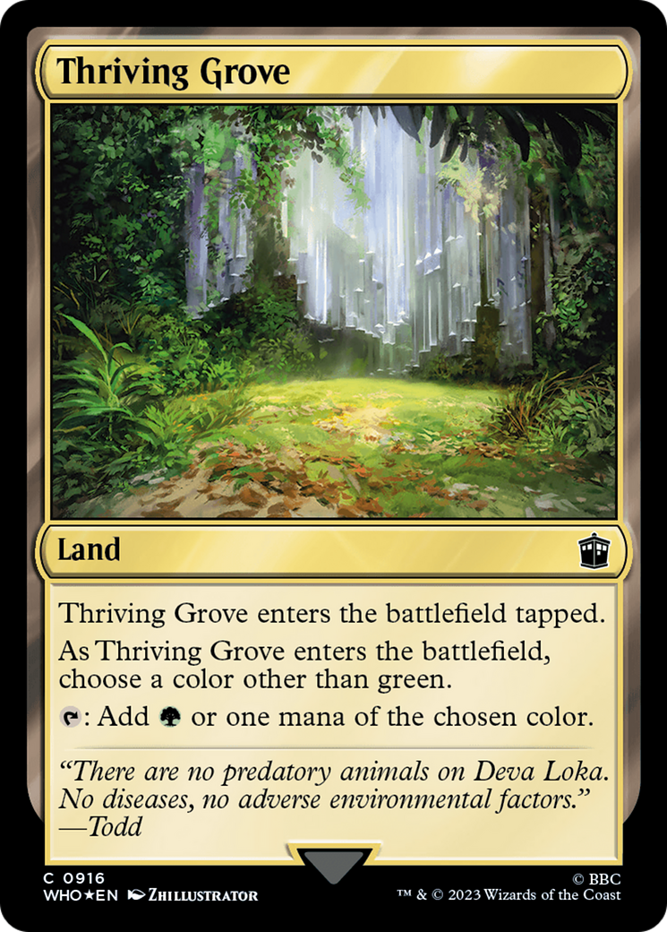 Thriving Grove (Surge Foil) [Doctor Who] | Dumpster Cat Games