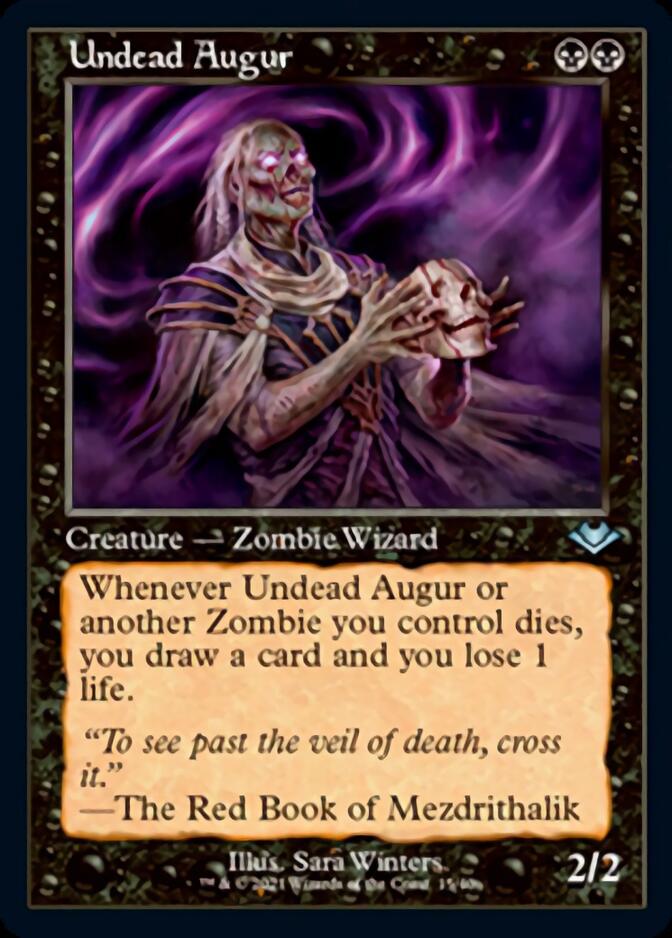 Undead Augur (Retro Foil Etched) [Modern Horizons] | Dumpster Cat Games