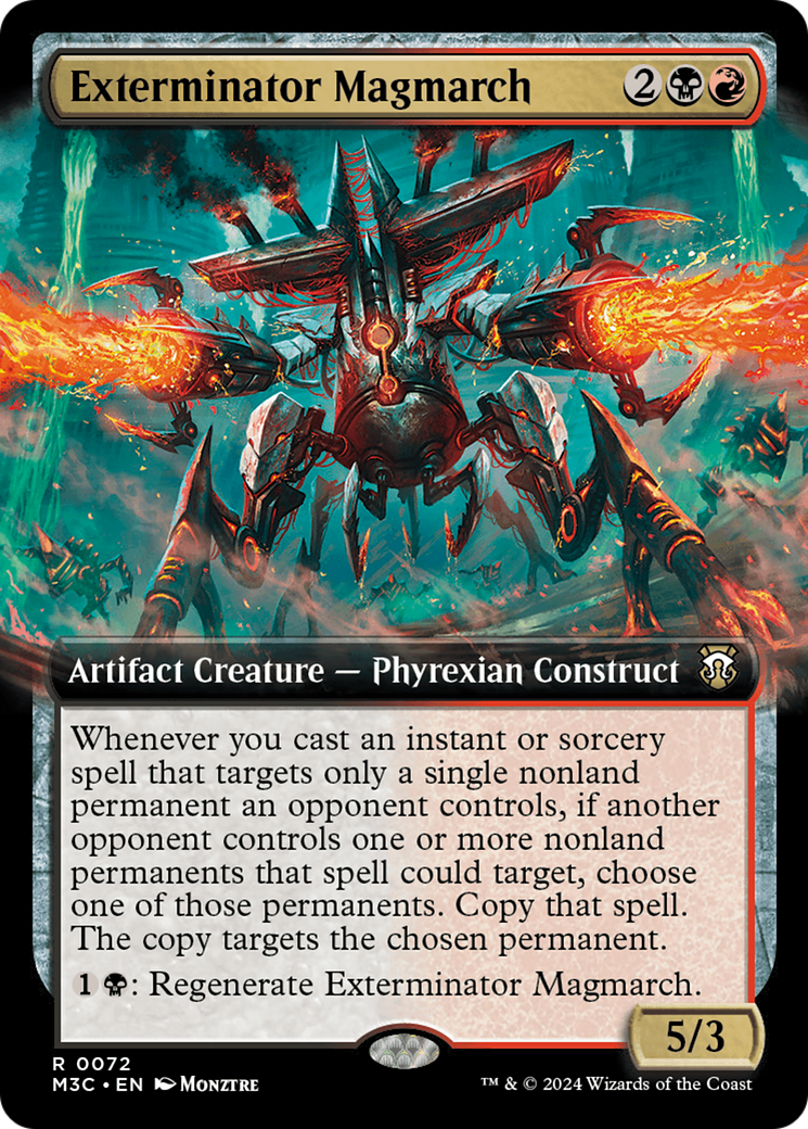 Exterminator Magmarch (Extended Art) (Ripple Foil) [Modern Horizons 3 Commander] | Dumpster Cat Games