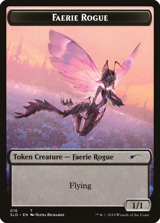 Faerie Rogue Token (016) [Secret Lair Drop Series] | Dumpster Cat Games