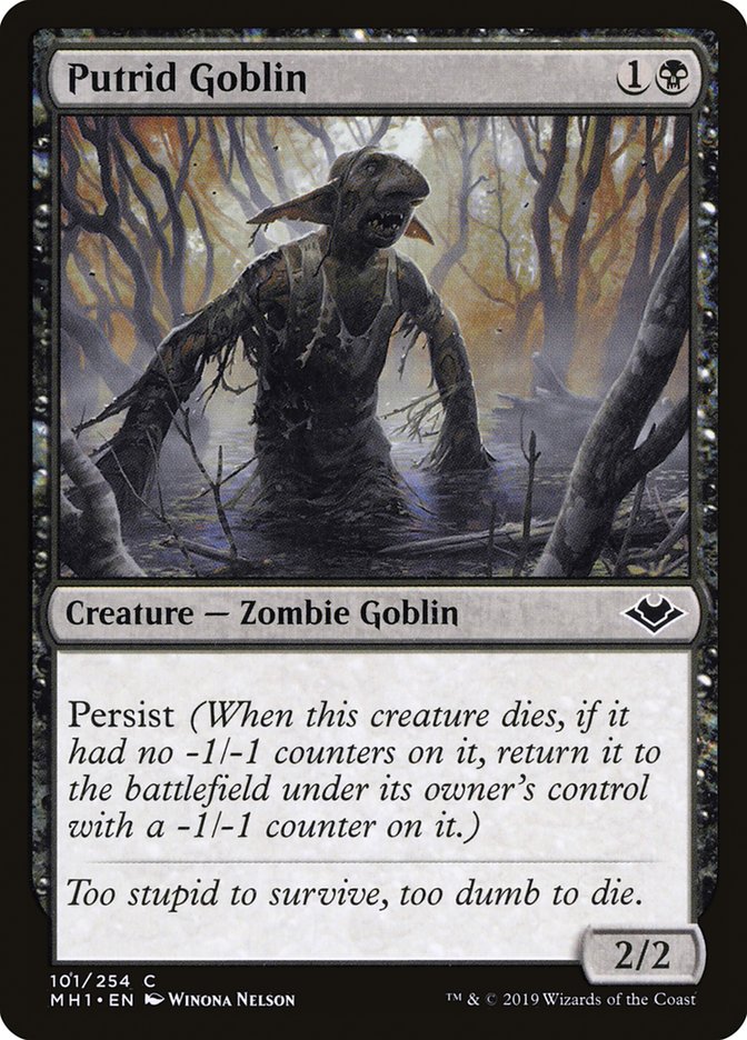 Putrid Goblin [Modern Horizons] | Dumpster Cat Games