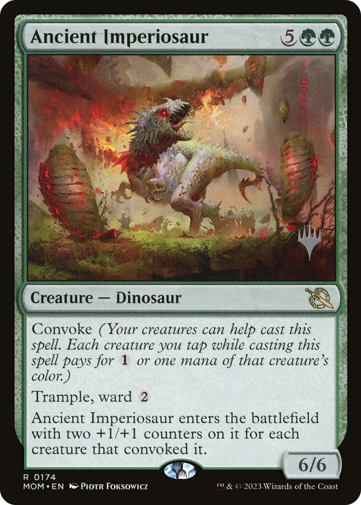 Ancient Imperiosaur (Promo Pack) [March of the Machine Promos] | Dumpster Cat Games