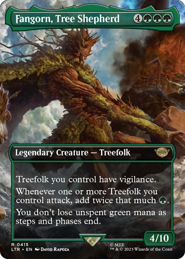 Fangorn, Tree Shepherd (Borderless Alternate Art) [The Lord of the Rings: Tales of Middle-Earth] | Dumpster Cat Games