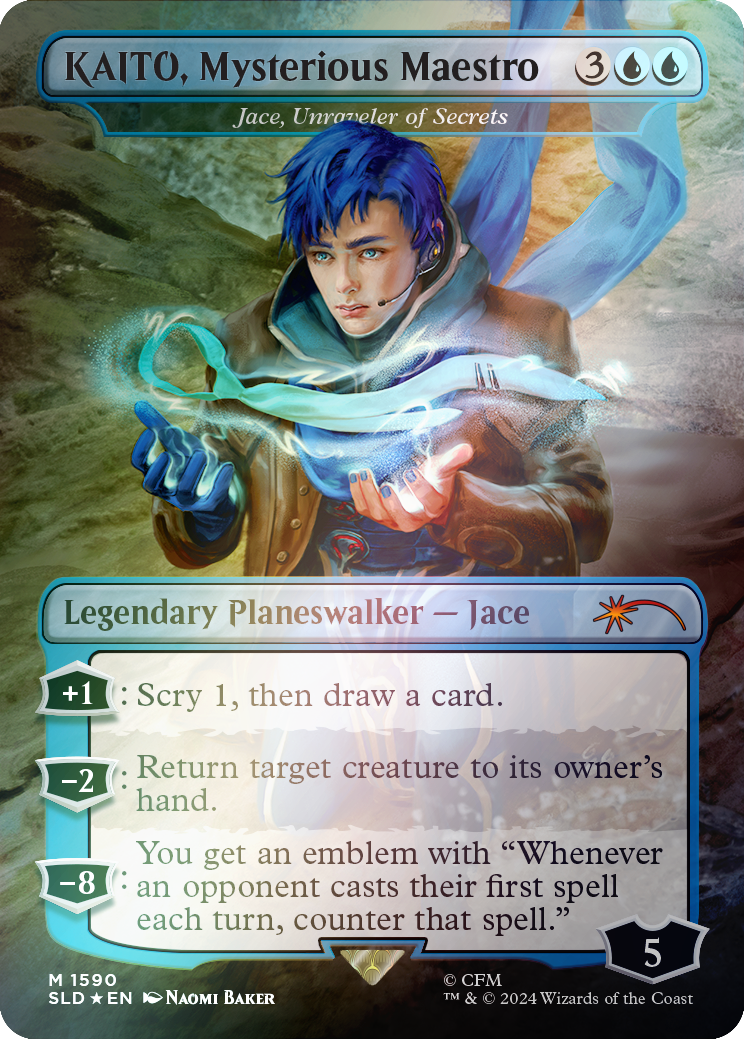 KAITO, Mysterious Maestro - Jace, Unraveler of Secrets (Rainbow Foil) [Secret Lair Drop Series] | Dumpster Cat Games