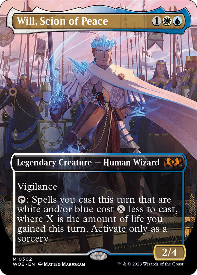 Will, Scion of Peace (Borderless Alternate Art) [Wilds of Eldraine] | Dumpster Cat Games