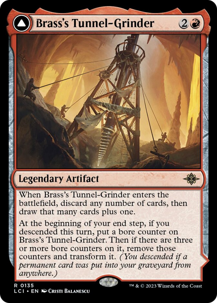 Brass's Tunnel-Grinder // Tecutlan, The Searing Rift [The Lost Caverns of Ixalan] | Dumpster Cat Games