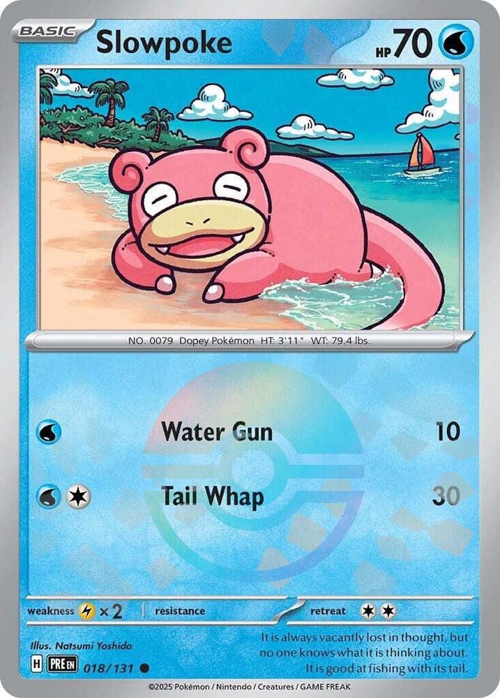 Slowpoke (018/131) (Poke Ball Pattern) [Scarlet & Violet: Prismatic Evolutions] | Dumpster Cat Games