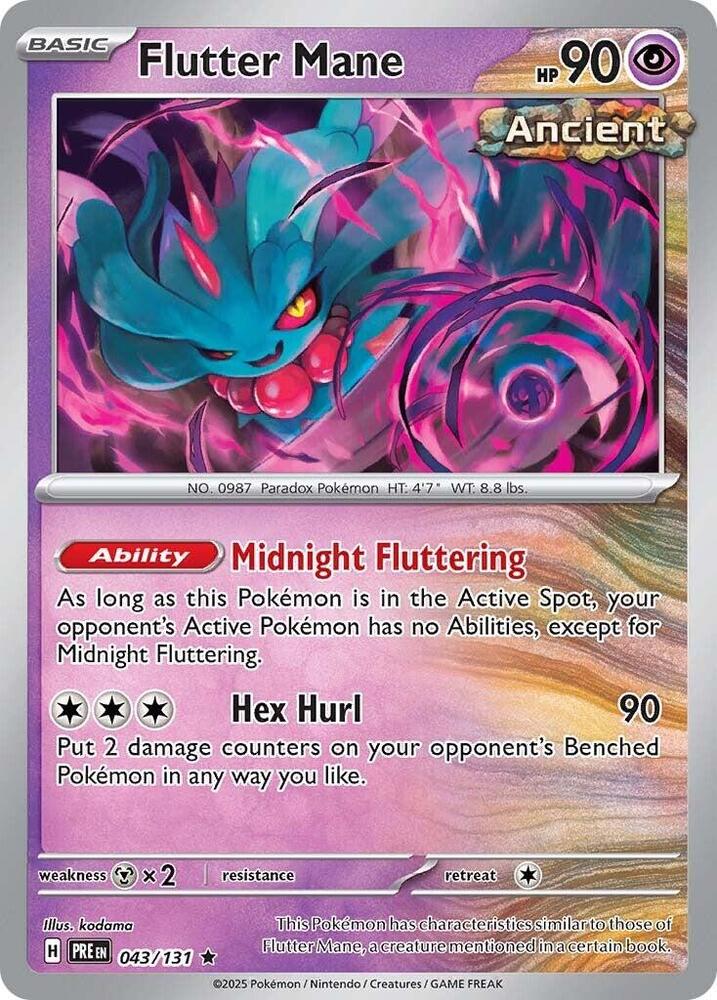 Flutter Mane (043/131) [Scarlet & Violet: Prismatic Evolutions] | Dumpster Cat Games