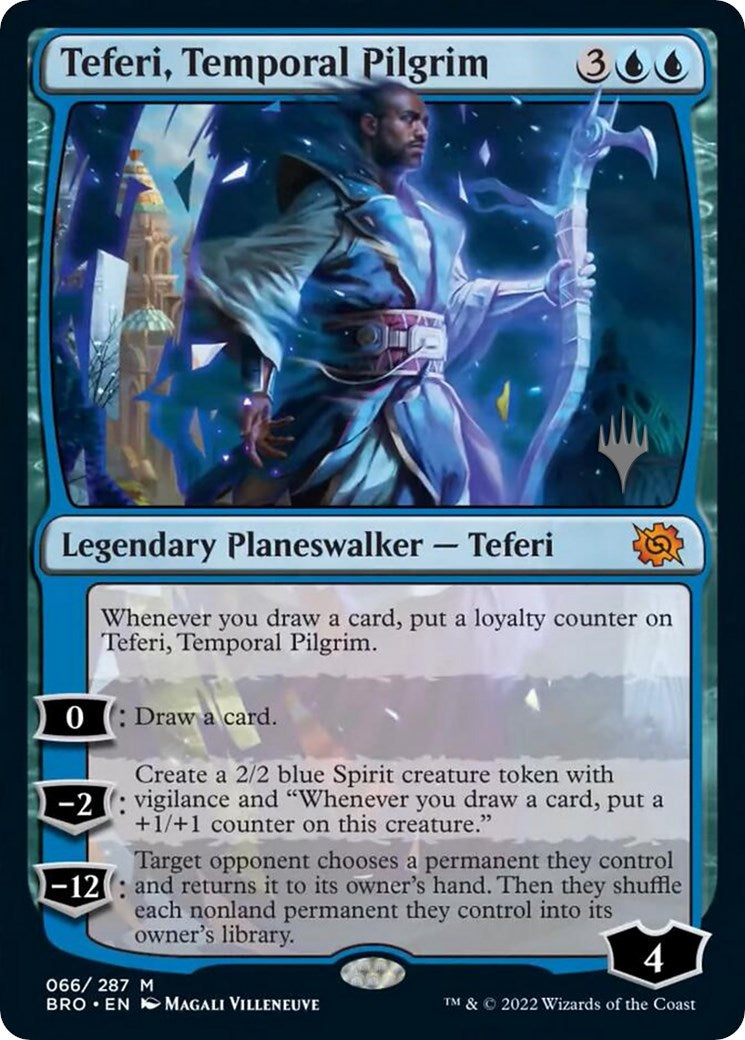 Teferi, Temporal Pilgrim (Promo Pack) [The Brothers' War Promos] | Dumpster Cat Games