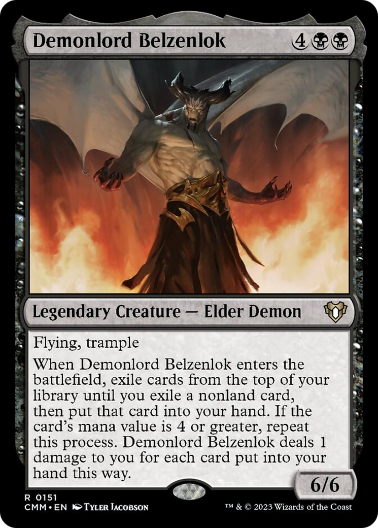 Demonlord Belzenlok [Commander Masters] | Dumpster Cat Games