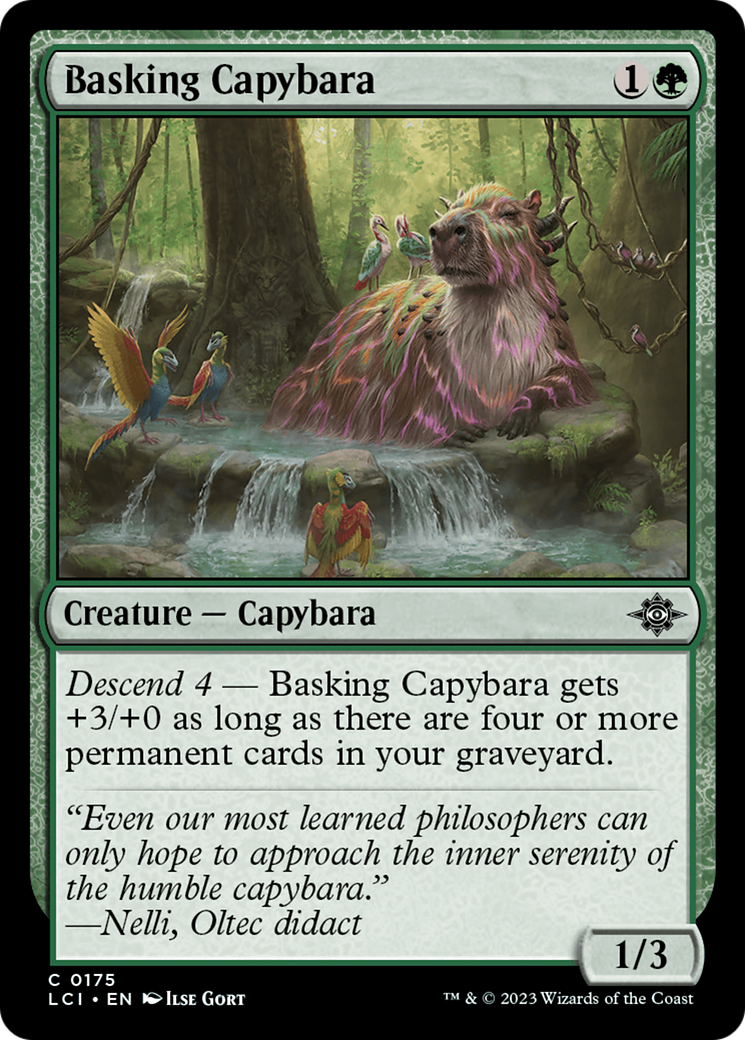 Basking Capybara [The Lost Caverns of Ixalan] | Dumpster Cat Games