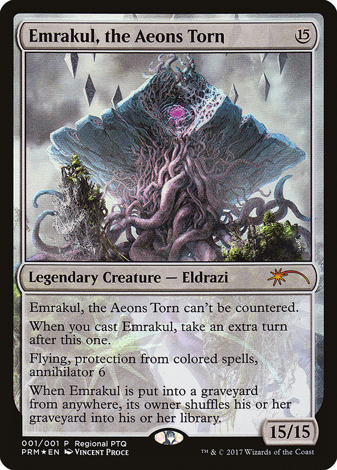 Emrakul, the Aeons Torn (Regional PTQ) [Pro Tour Promos] | Dumpster Cat Games